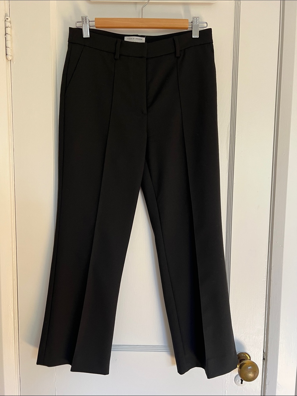 Tiger of Sweden Black Wool Blend Trousers